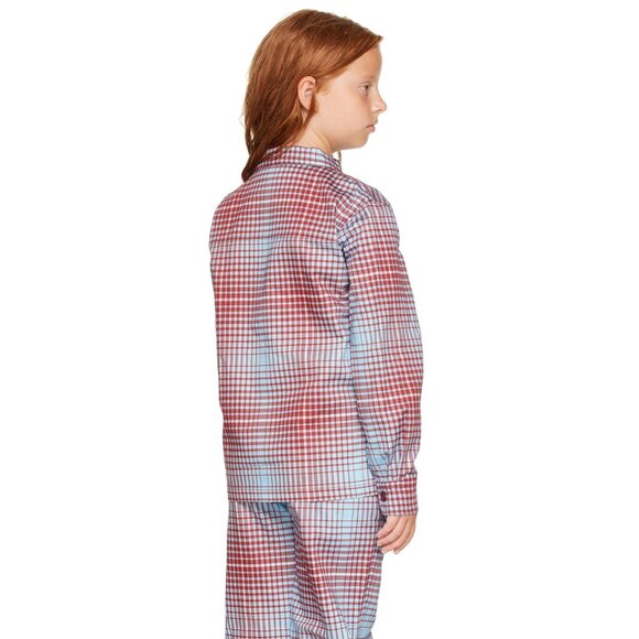 NWT CHARLES JEFFREY LOVERBOY BLURRY TARTAN WORKWEAR JACKET, SIZE: 7/8 - Picture 4 of 4